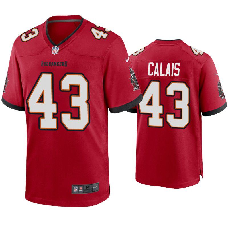 Men Tampa Bay Buccaneers #43 Raymond Calais Nike Red Game NFL Jersey